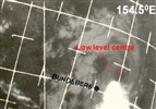 Cyclone Beth, 1976: satellite image